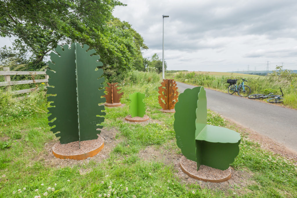 Gilmerton to Shawfair route artwork ©2019, Sustrans Scotland