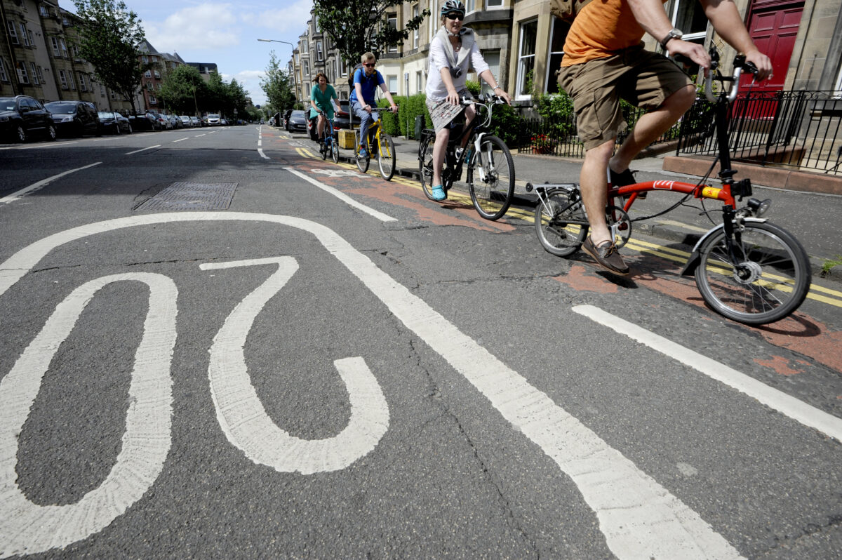 20 mph painted on road